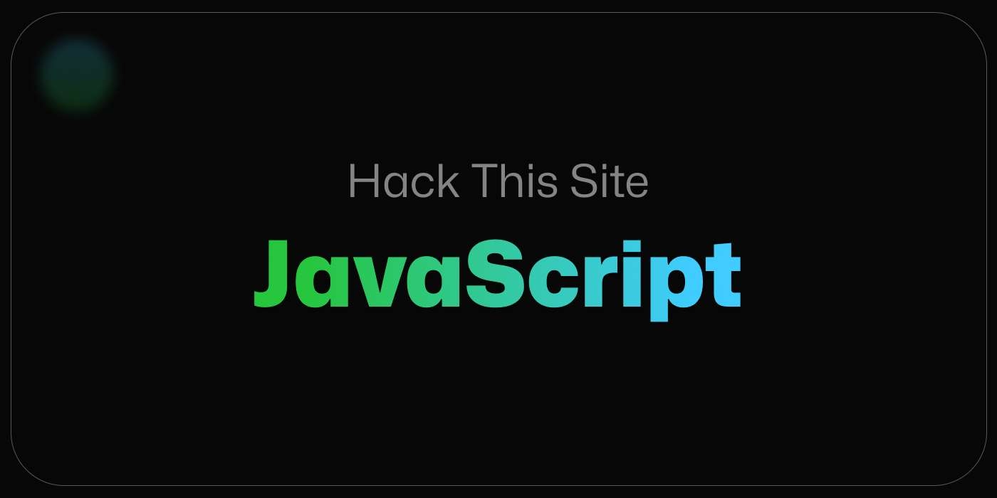 Hack This Site - Javascript cover image